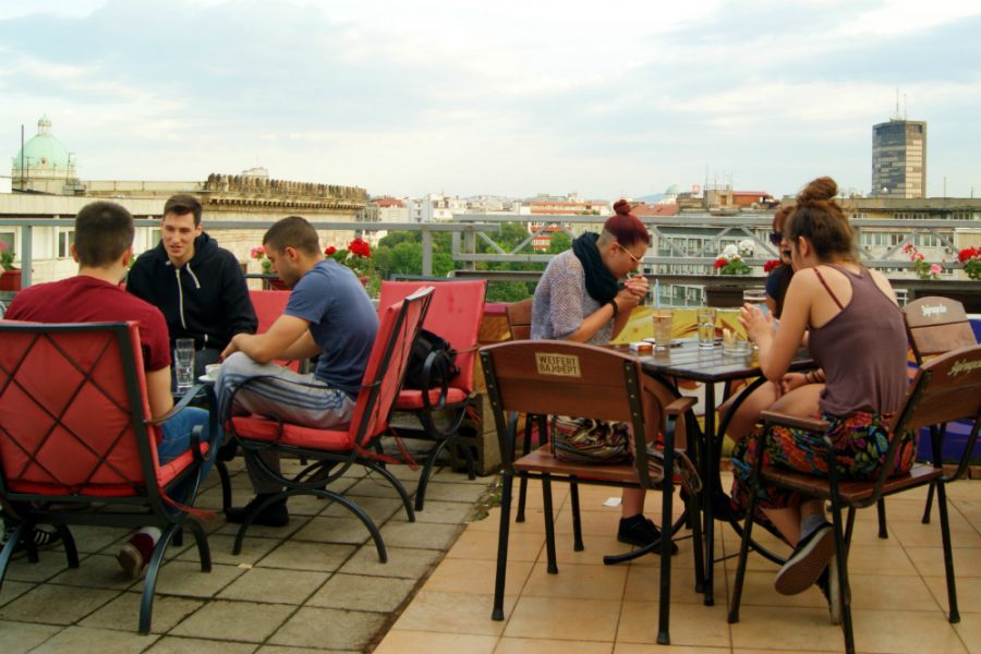 бар клуб на крыше белград сербия
